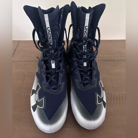 Under Armour Highlight MC Dark Navy Football Cleats - Size 9 NEW - Picture 3 of 9